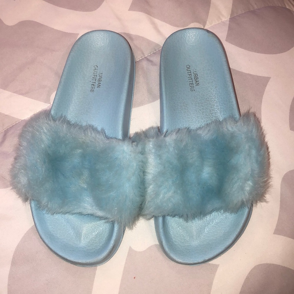 Blue slippers